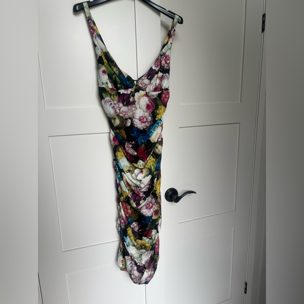 Dolce & Gabbana Floral Midi Dress - Multicolor